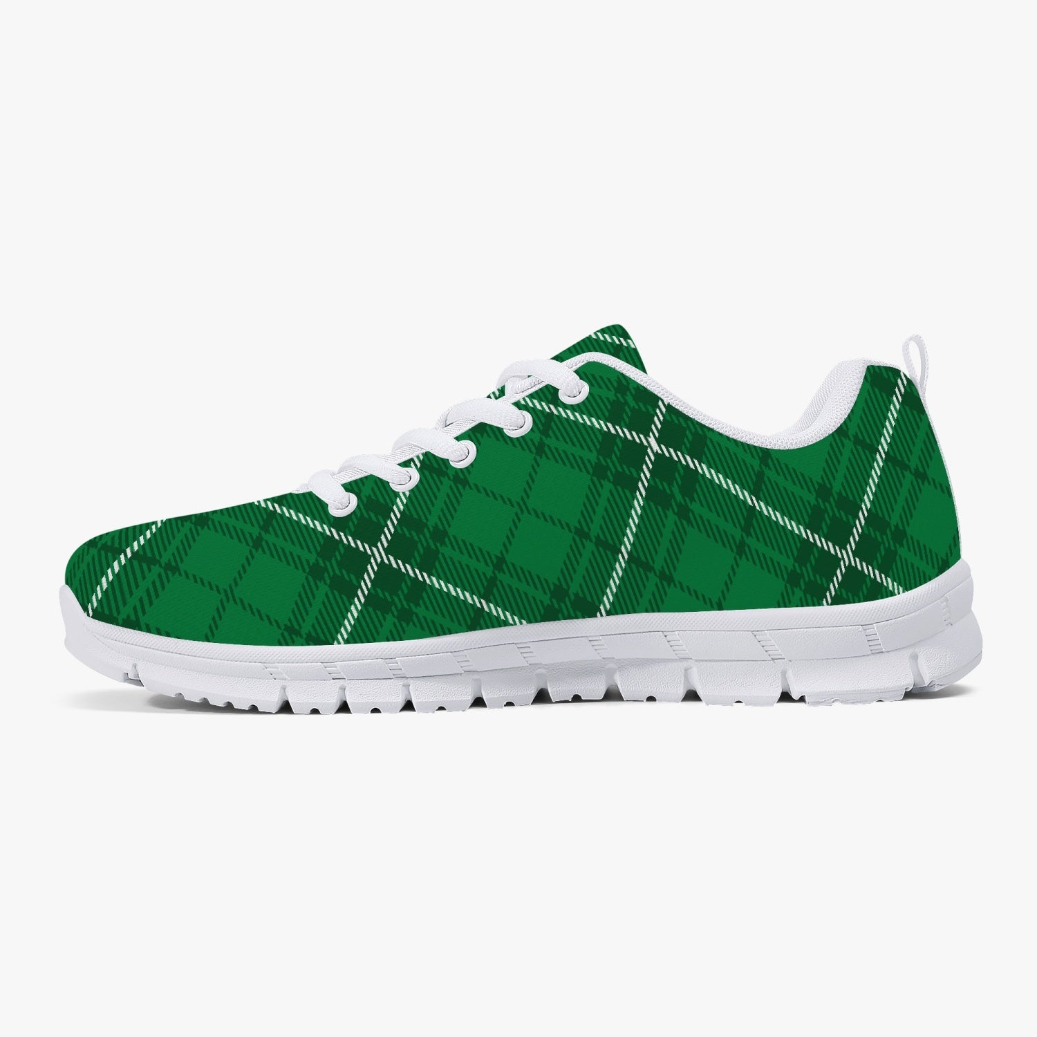 Green Plaid Sneakers