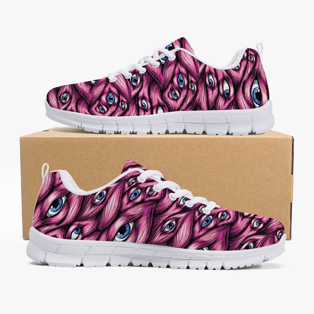 Pink Monster Eyes Sneakers