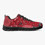 Red Paisley Patchwork Sneakers