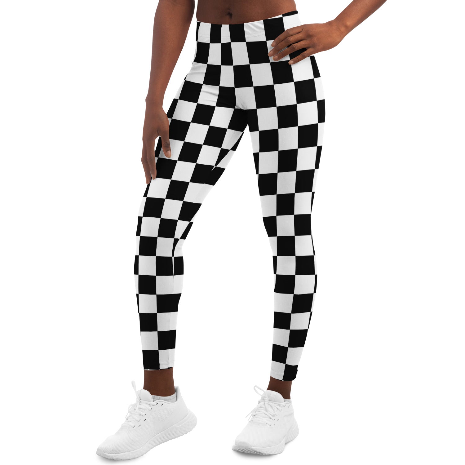 Black White Checkerboard Leggings
