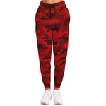 All Red Camo Joggers