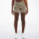 Women's Army OCP Camouflage Mid-rise Athletic Booty Sorts
