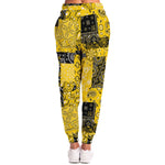 Yellow Paisley Patchwork Joggers