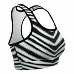 Las Vegas Zebra Stripe Sports Bra