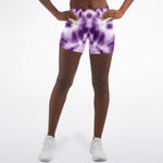 Purple Tie-Dye Shorts