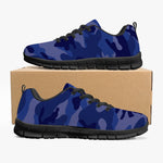 All Blue Camo Sneakers