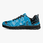 Teal Paisley Patchwork Sneakers