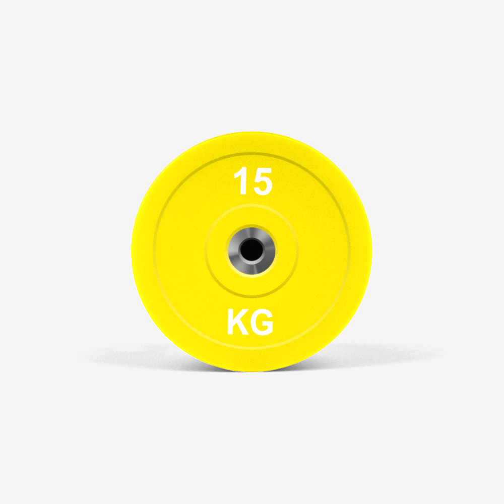 Yellow 15 KG Olympic Weight Powerlifter Competition Popsocket Front
