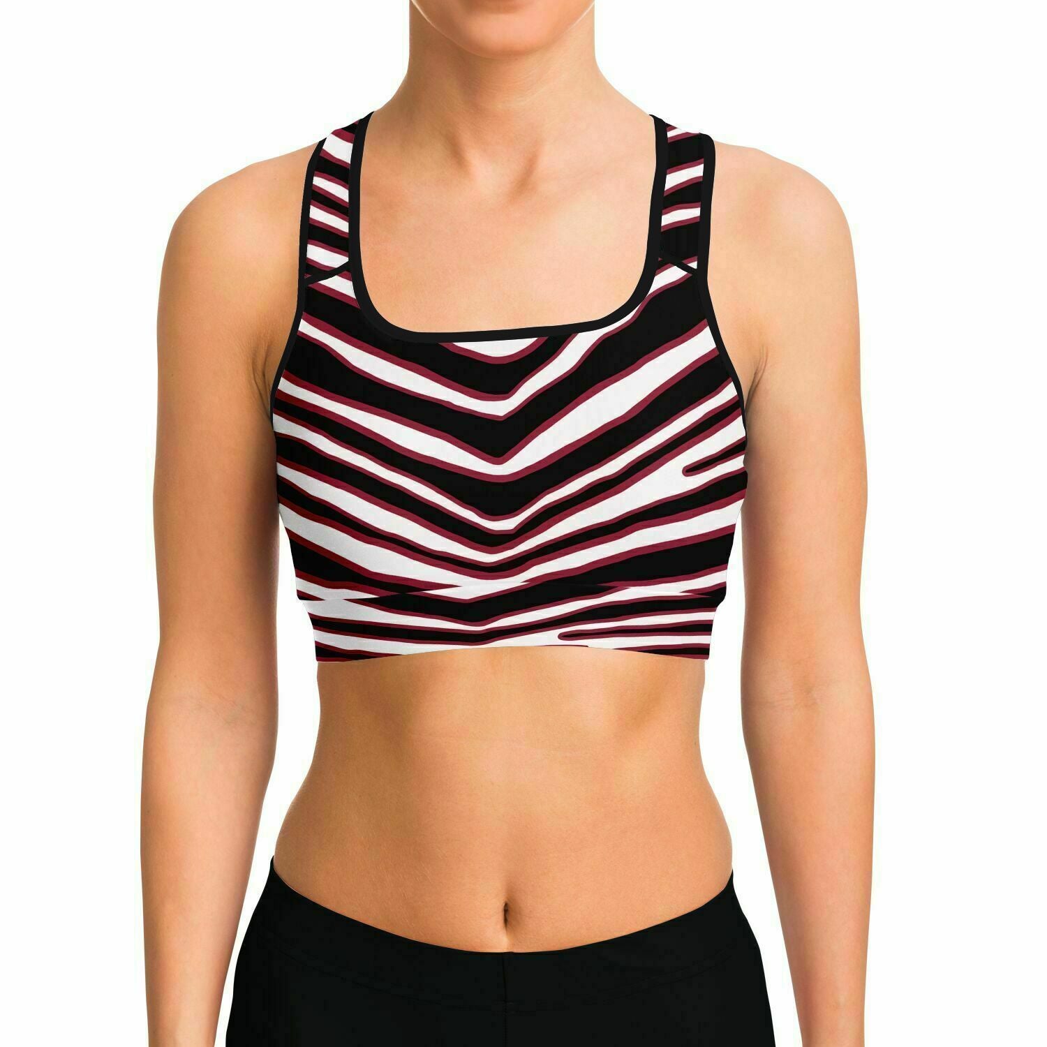 Arizona Zebra Stripe Sports Bra