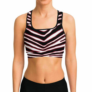 Arizona Zebra Stripe Sports Bra