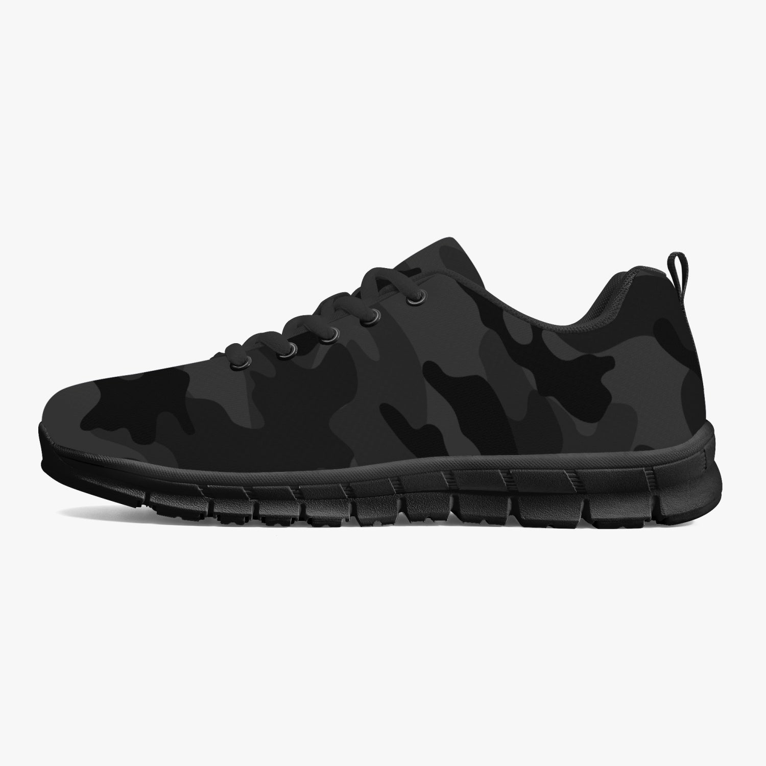 Black camo store tennis shoes