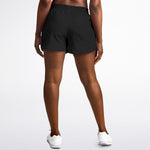 All Black ID Running Shorts