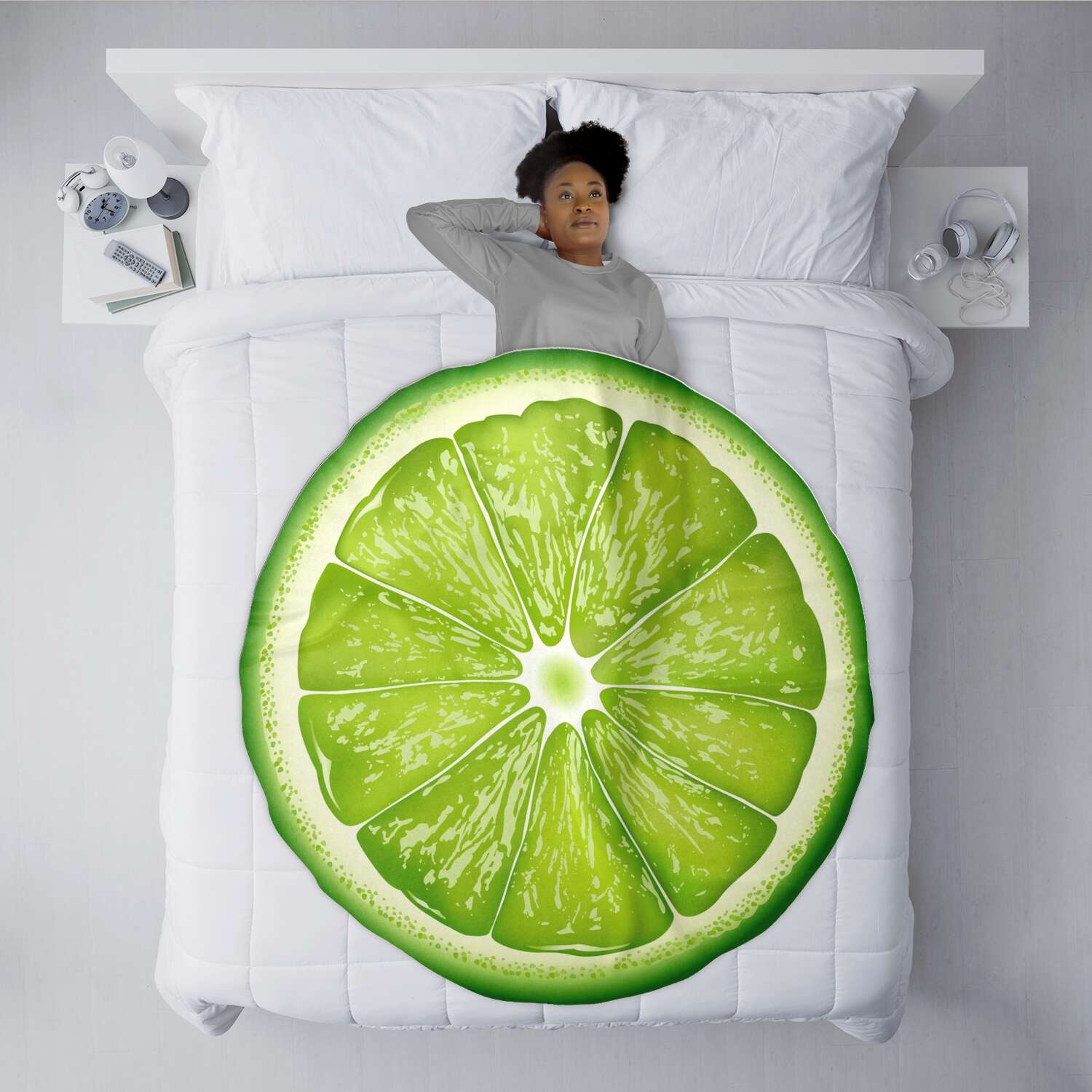 Lime Slice Micro Winter Blanket