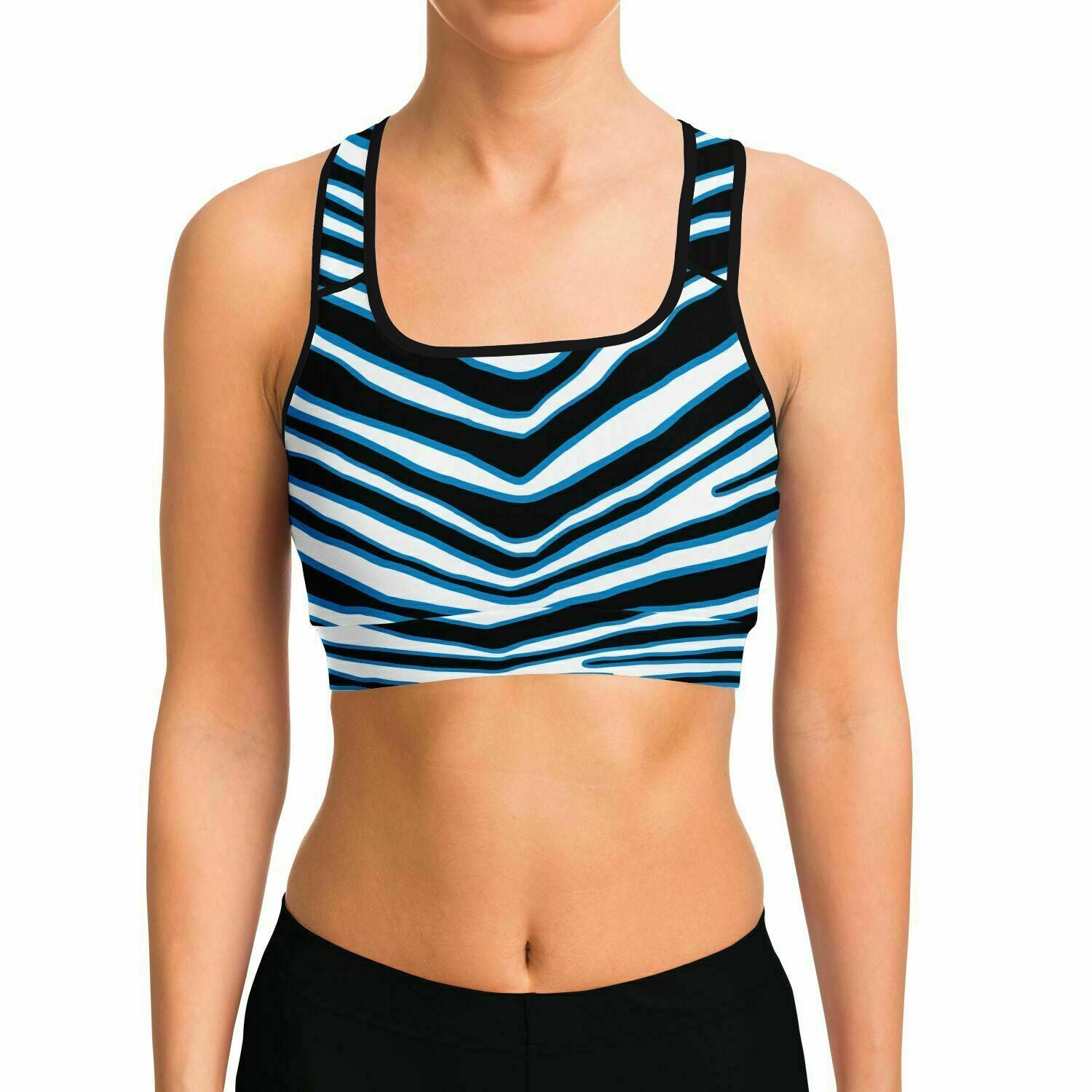 Carolina Zebra Sports Bra