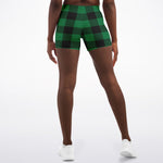 Green Lumberjack Plaid Shorts