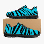Products Unisex Wild Blue Bengal Tiger Stripes Animal Pattern Running Shoes Sneakers