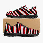 Unisex Tampa Bay Football Black Red Wild Zebra Stripe Animal Pattern Running Shoes Sneakers