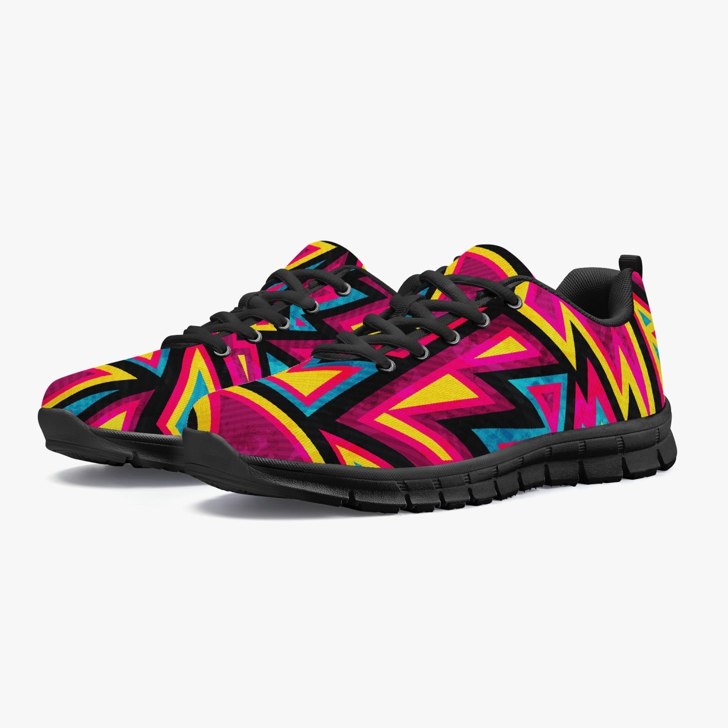 Women's Ultimate Neon Raver Aztec Warrior Gym Workout Sneakers Overview