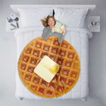 Hot Fresh Waffle Breakfast Winter Micro Blanket