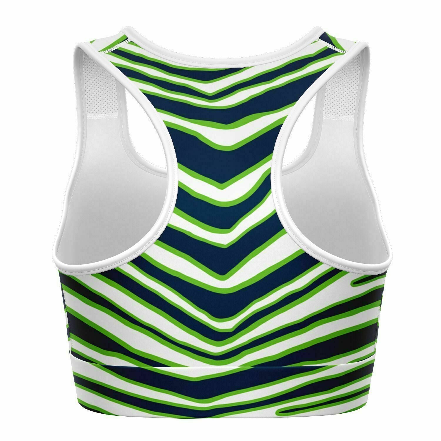 Seattle Zebra Stripe Sports Bra