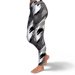 Women's Winter Brush Camouflage High-waisted Yoga Leggings Left