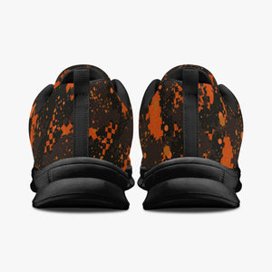 Orange  Digital Camo Sneakers