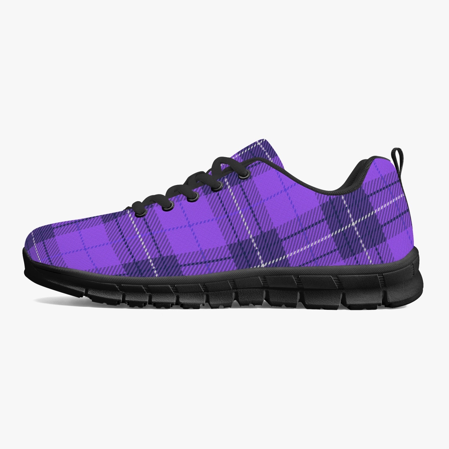 Purple Plaid Sneakers