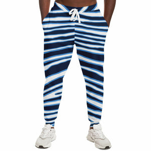 Unisex Nashville Tennessee Football Blue Zebra Stripe Animal Pattern Athletic Joggers