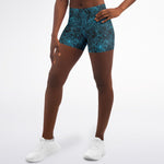 Blue Spider Web Shorts