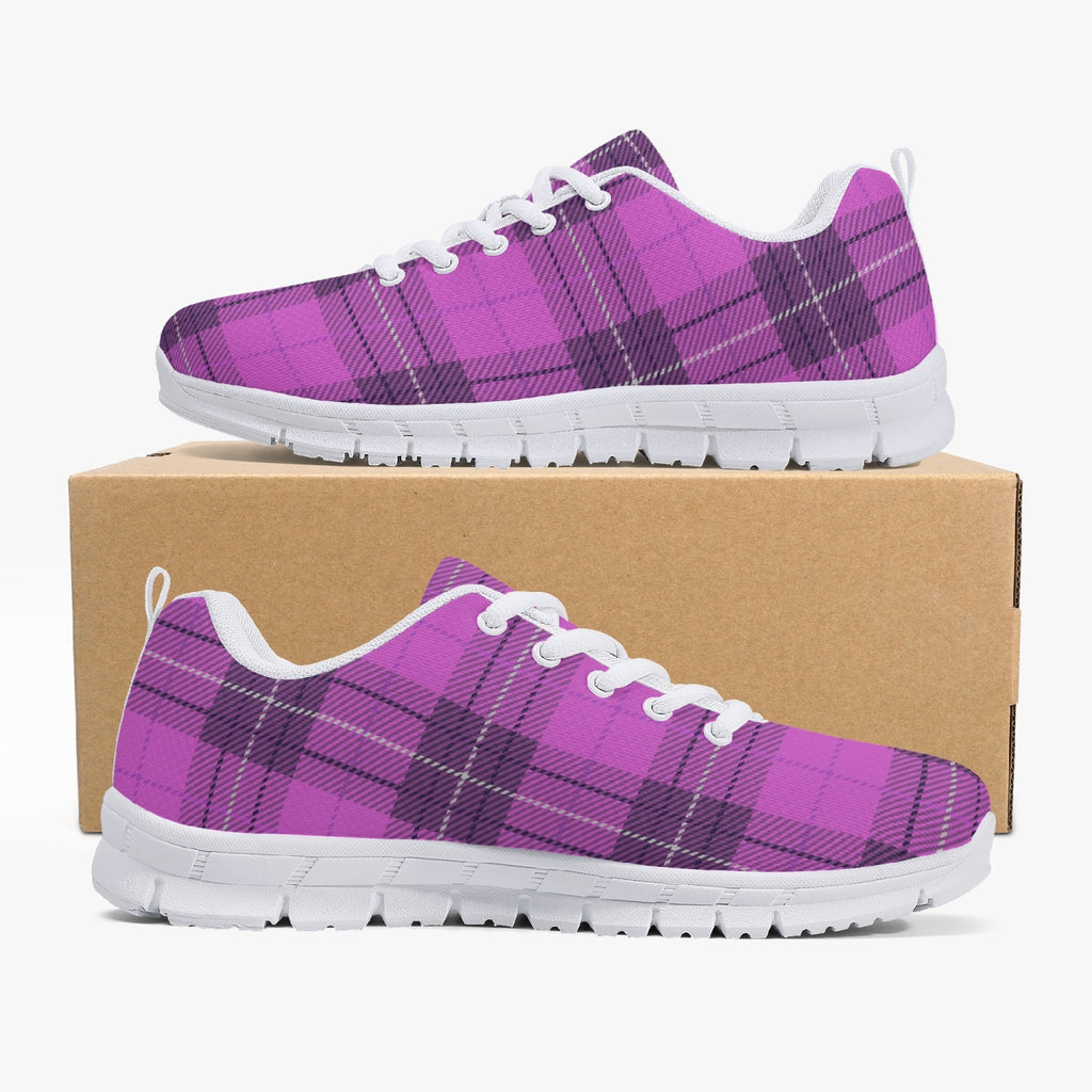 Pink Plaid Sneakers