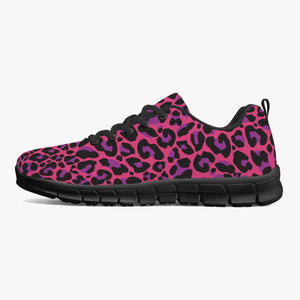 Pink Leopard Full Print Sneakers