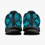 Blue Snakeskin Sneakers