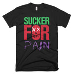 Black Sucker For Pain Joker Strength Short-Sleeve Unisex TShirt