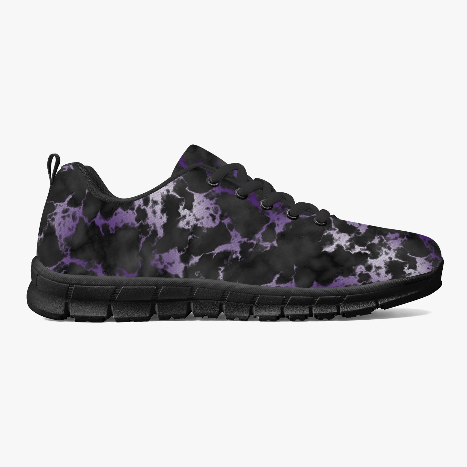Black Purple Marble Sneakers