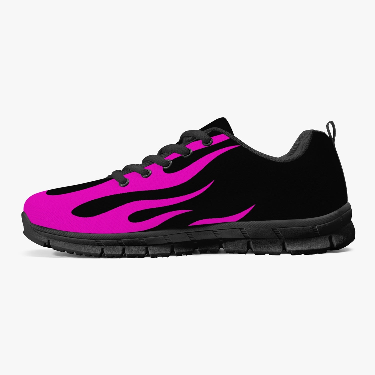 Pink Fire Flames Sneakers
