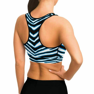 Carolina Zebra Sports Bra