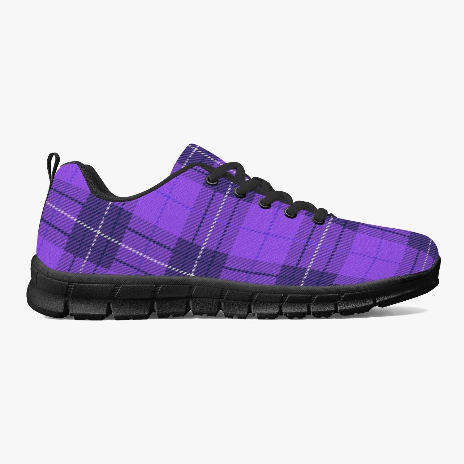 Purple Plaid Sneakers