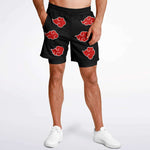 Red Anime Clouds Shorts