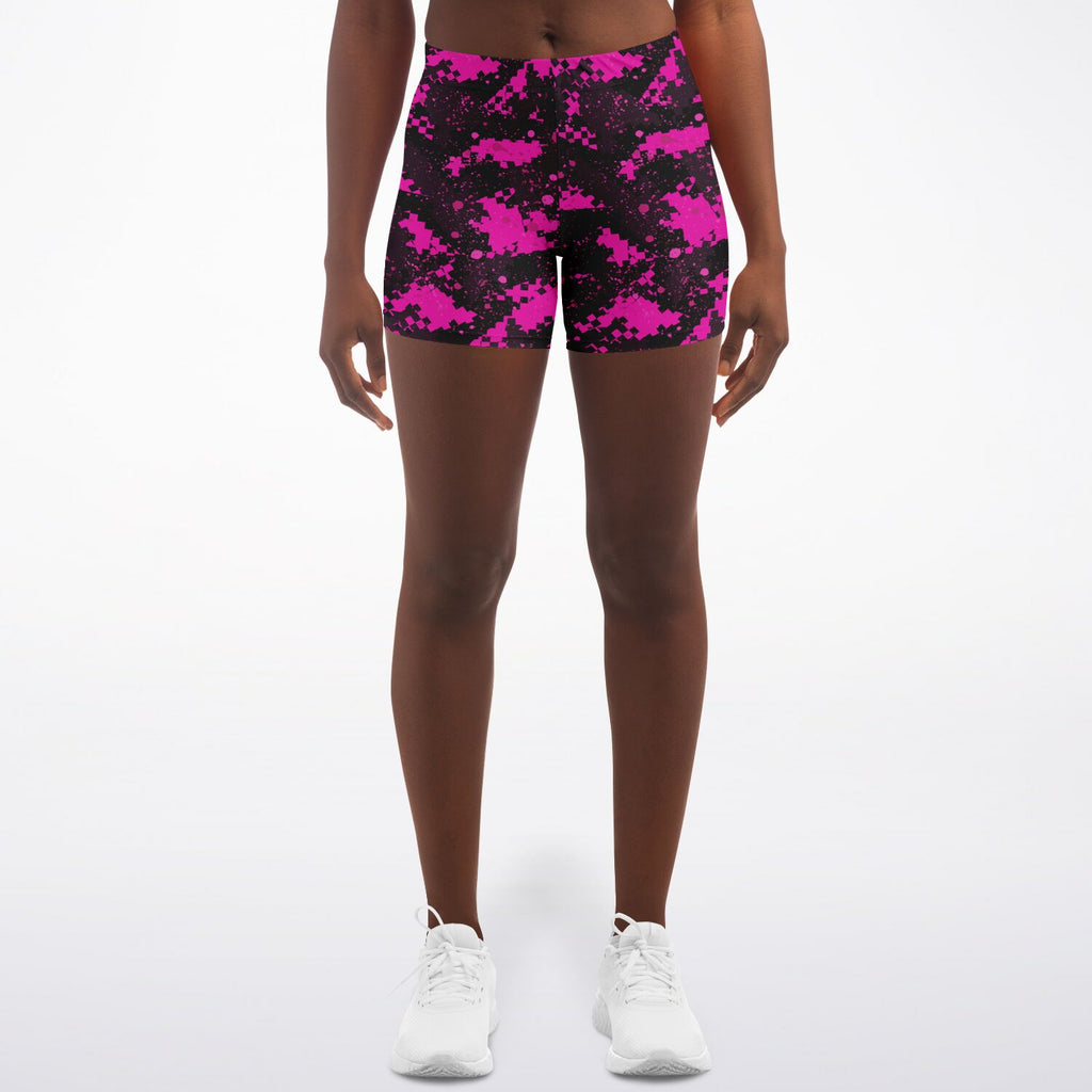 Pink Digital Camo Shorts