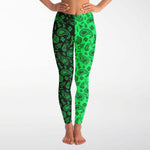 Mint Green Highlighter Paisley Leggings