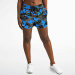 Blue Camo Running Shorts