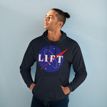 Men's Navy NASA LIFT Heavy Space Gym Workout Unisex Hoodie