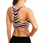 Denver Zebra Stripe Sports Bra