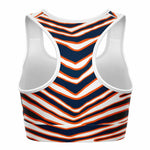 Denver Zebra Stripe Sports Bra