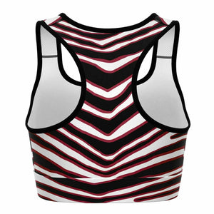 Arizona Zebra Stripe Sports Bra