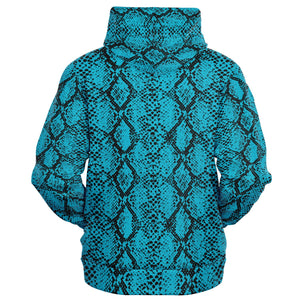 Blue Snakeskin Hoodie