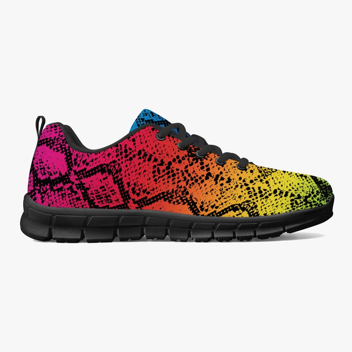 Rainbow Snakeskin Sneakers