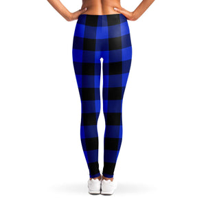 Blue Lumberjack Plaid Leggings