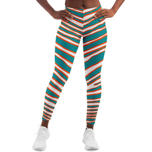 Miami Zebra Stripe Leggings