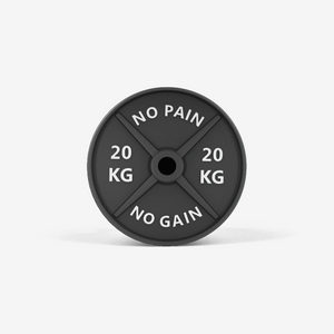 Old School No Pain No Gain 20 KG Iron Weight Lift Heavy Popsocket Front